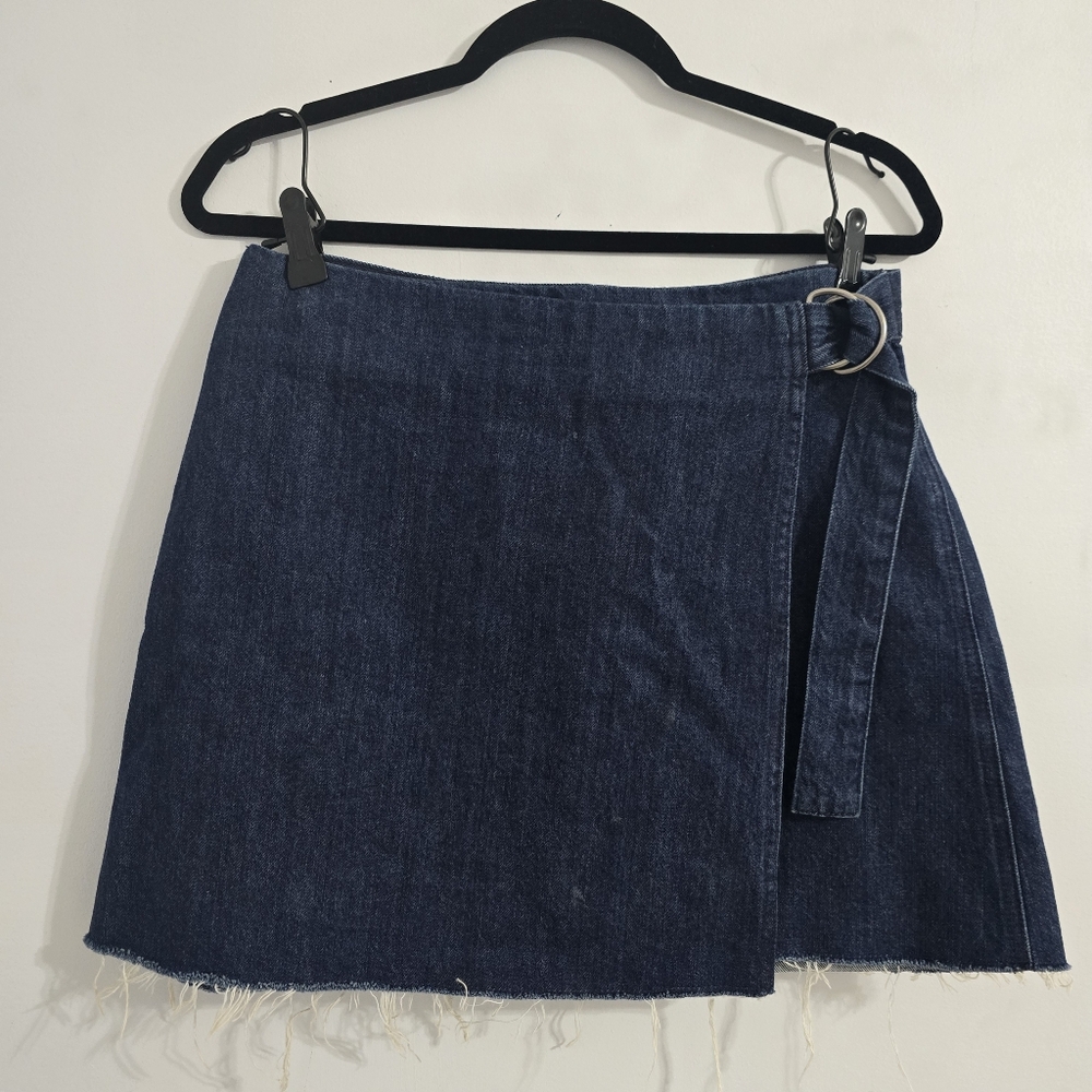 Madewell Blue Denim Mini Skirt